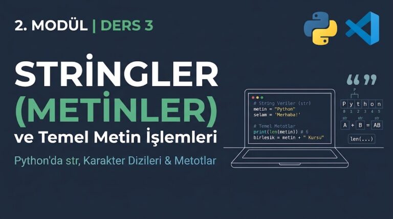 Python Stringler (Metinler) ve Temel Metin İşlemleri